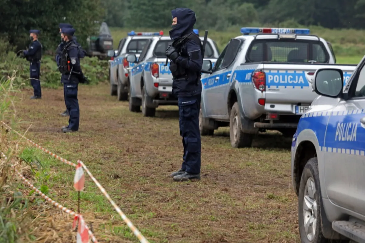 Polish Belarusian border in Usnarz Gorny