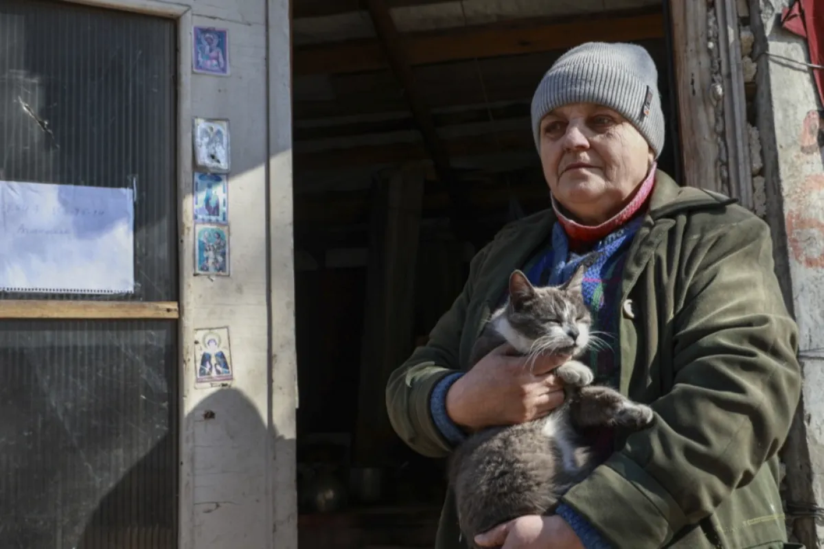 Daily life in Donetsk' Spartak settlement