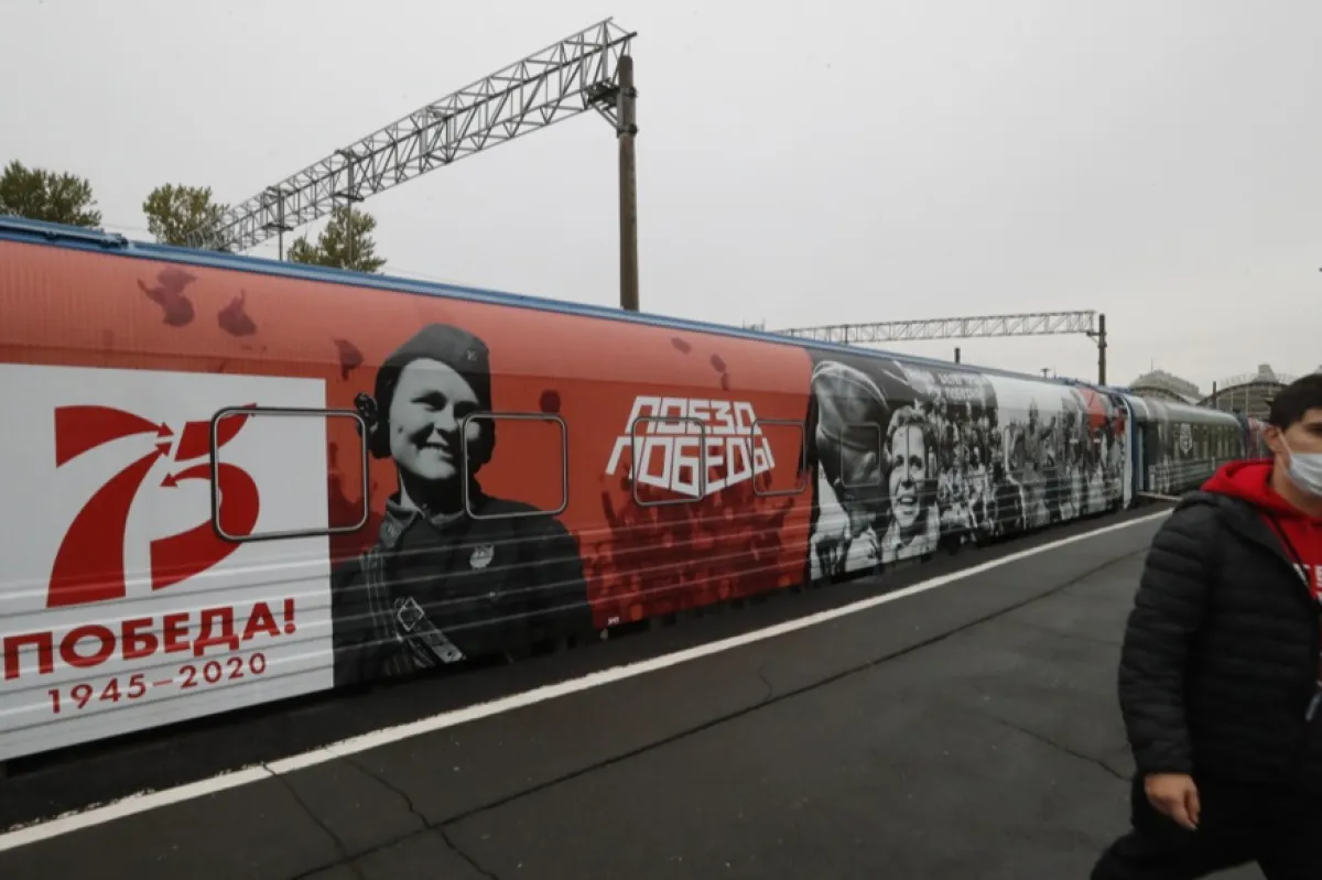 ‘Victory train’ exhibition in St.Petersburg