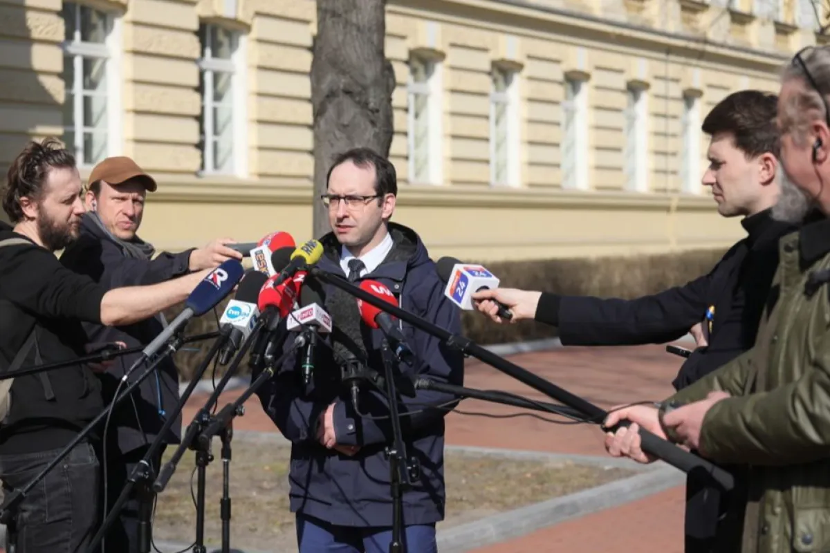 Polish National Security Department press conference in Warsaw