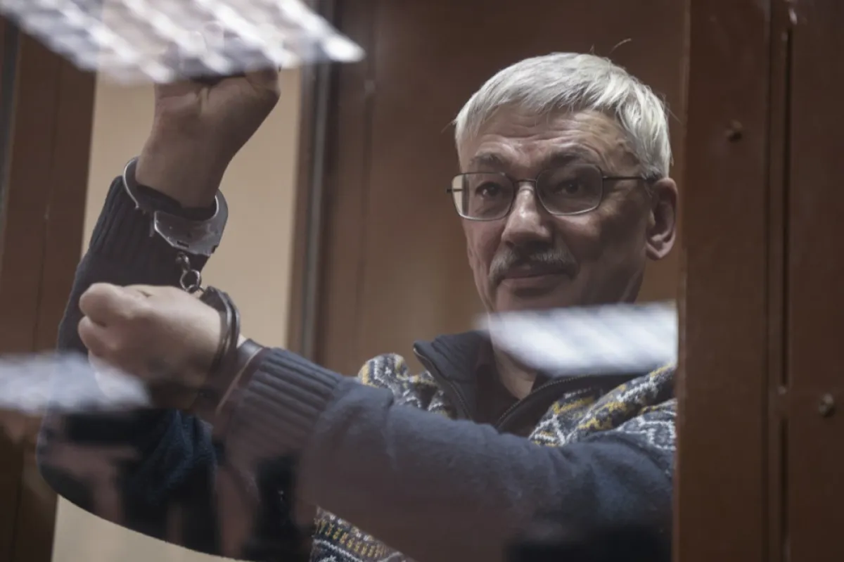 Russian court sentences human rights activist Oleg Orlov to two-and-half years in prison