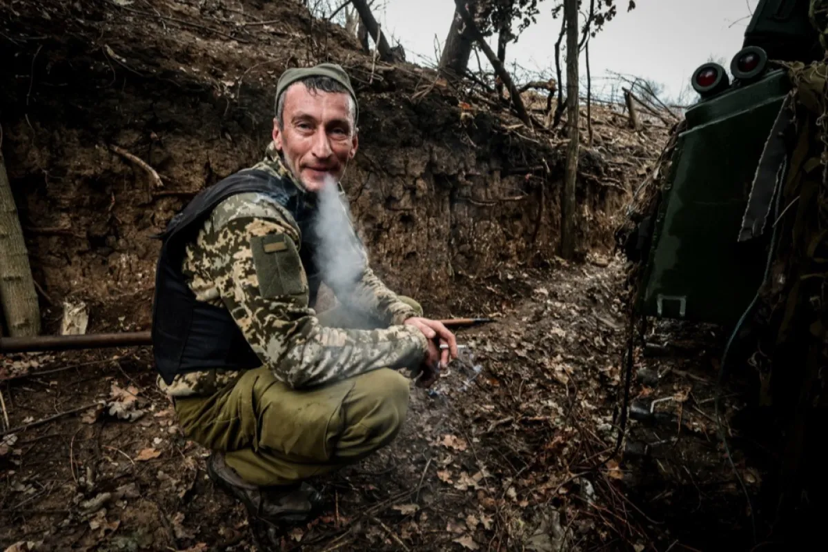 Ukrainian artillery near Zaporizhia