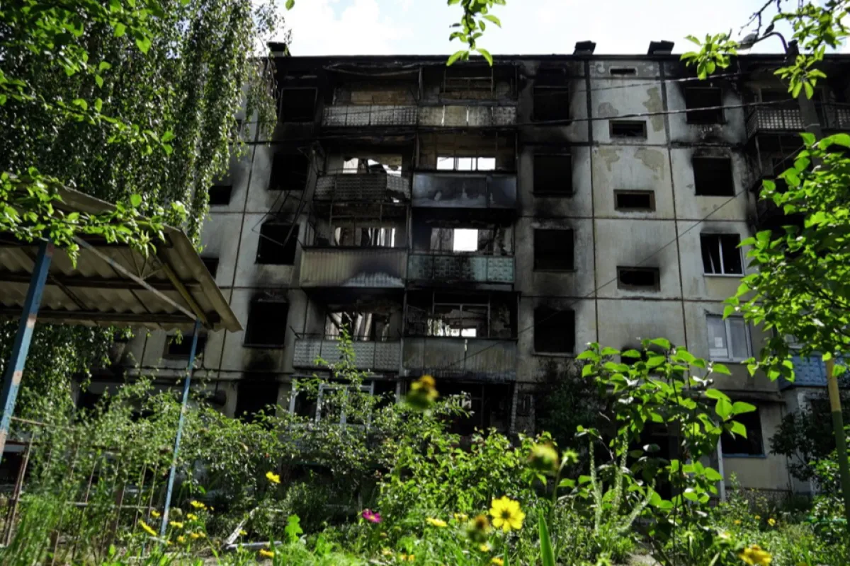 Damage in Russian border town Shebekino after Ukrainian shelling