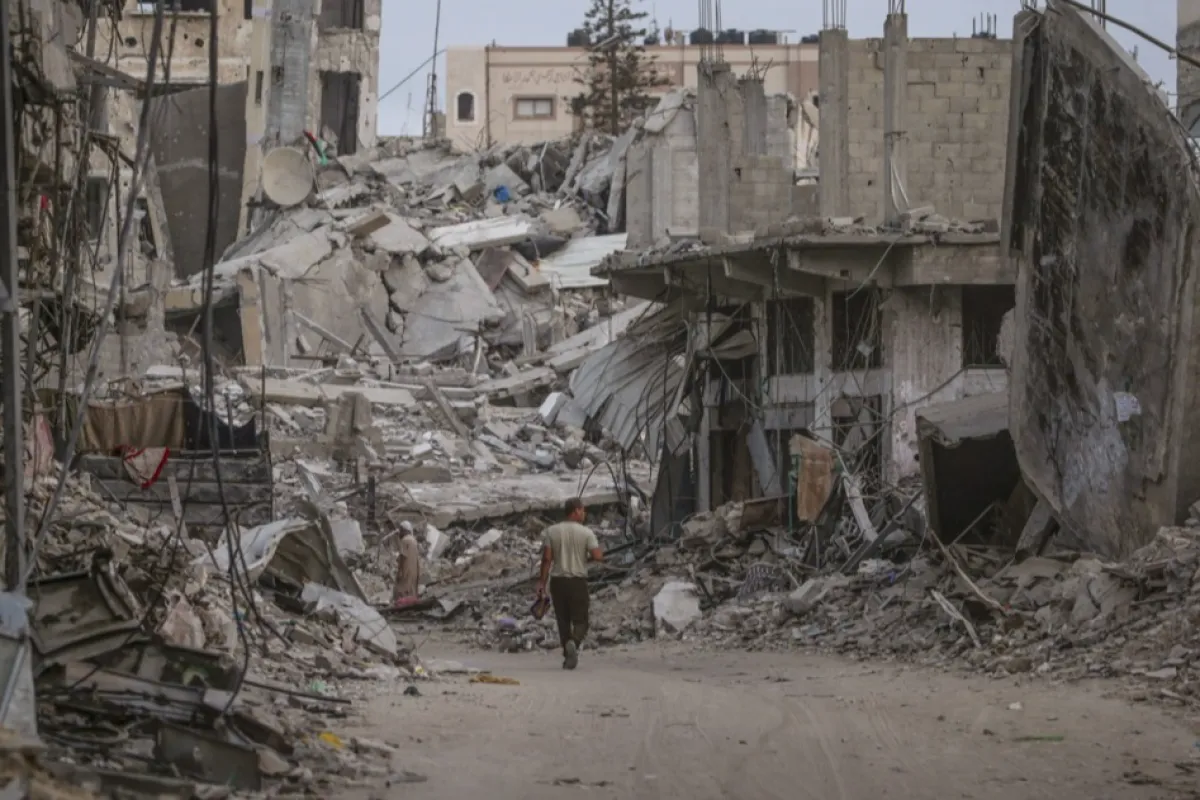 Palestinians celebrate Eid al-Adha in Khan Younis town