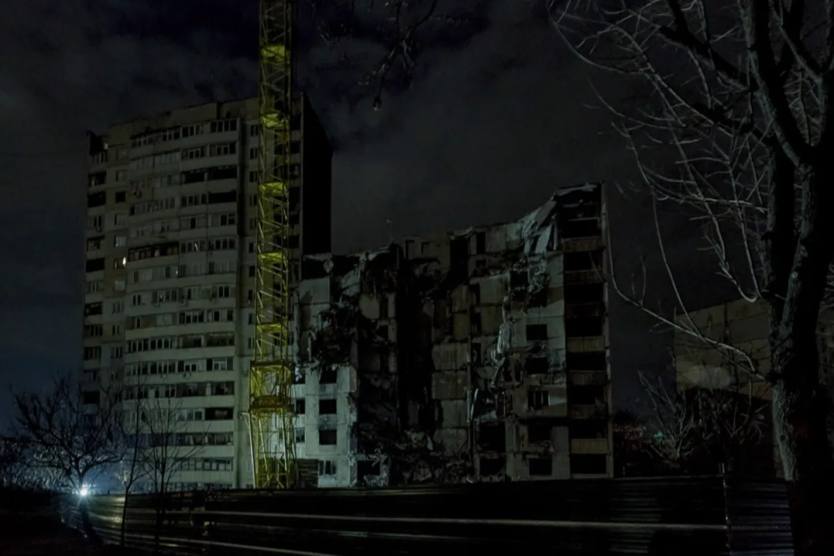 Power outage continues in Ukraine's Kharkiv after Russian shelling