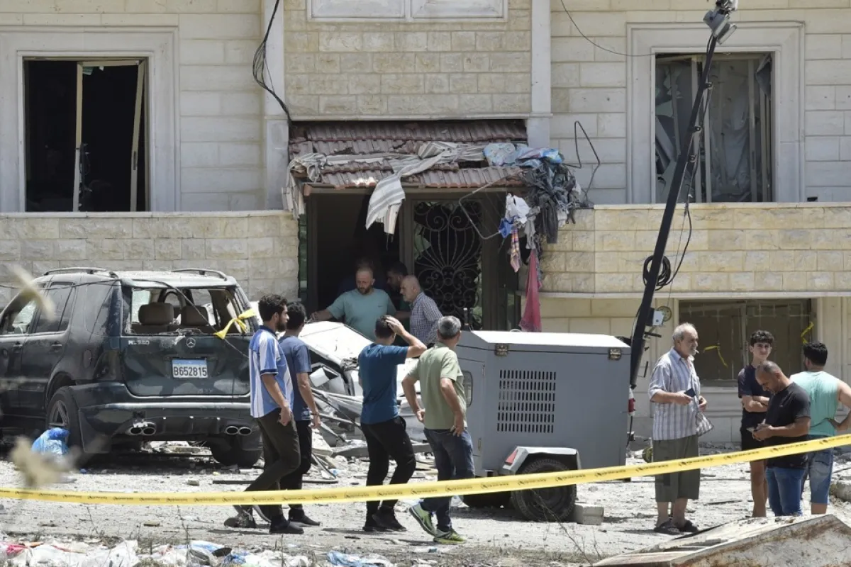 Janata village in Lebanon damaged by Israeli raid
