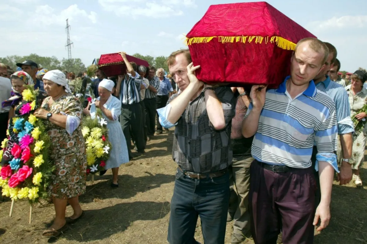 UKRAINE - MINERS FUNERAL