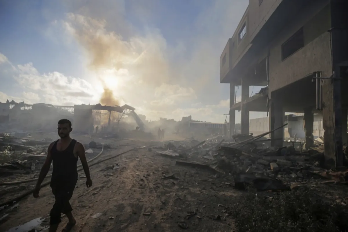 Israeli air strike on Al-Zawaida, Gaza Strip