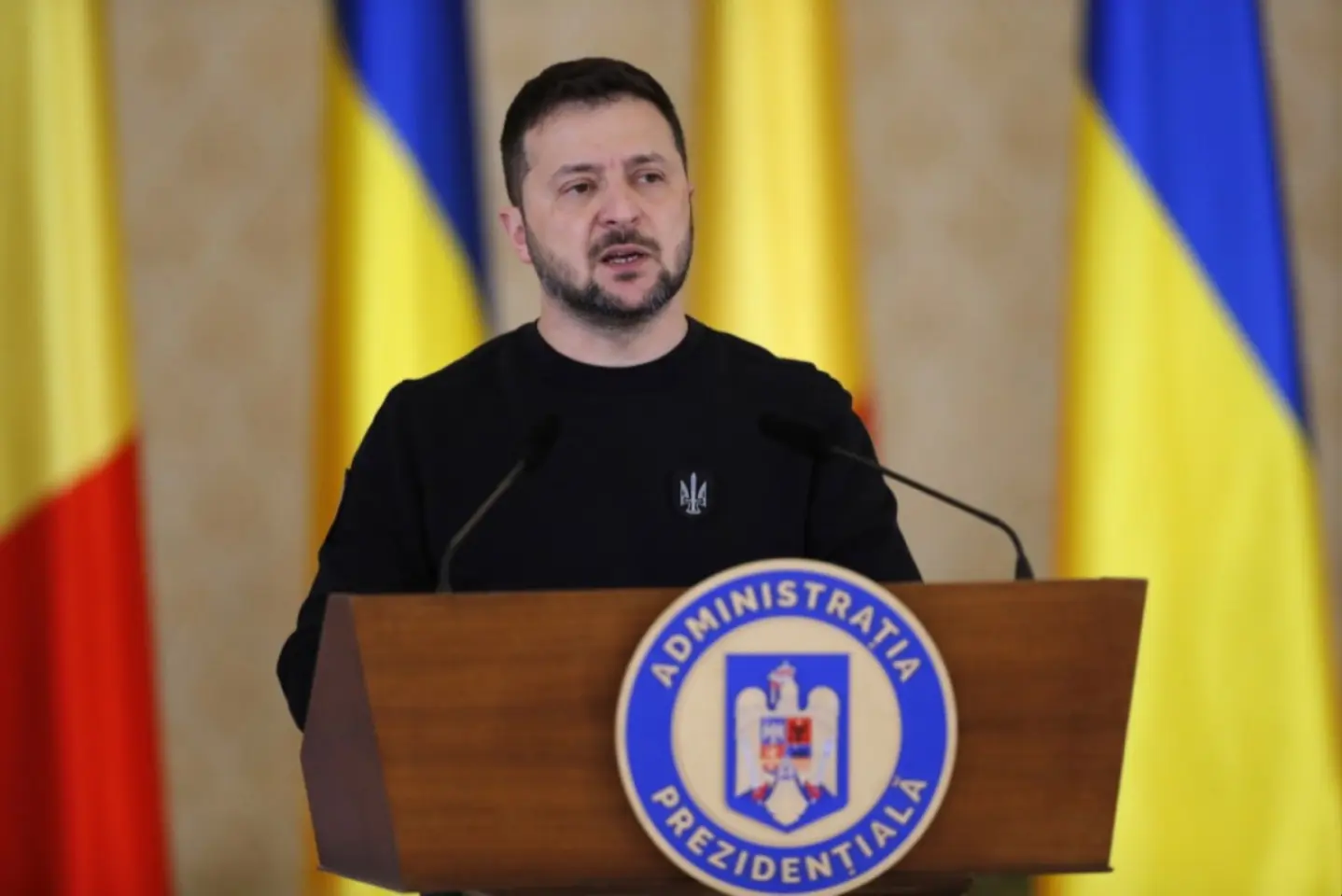 Întrevedere Nicușor Dan - Volodimir Zelenski, la Vilnius
