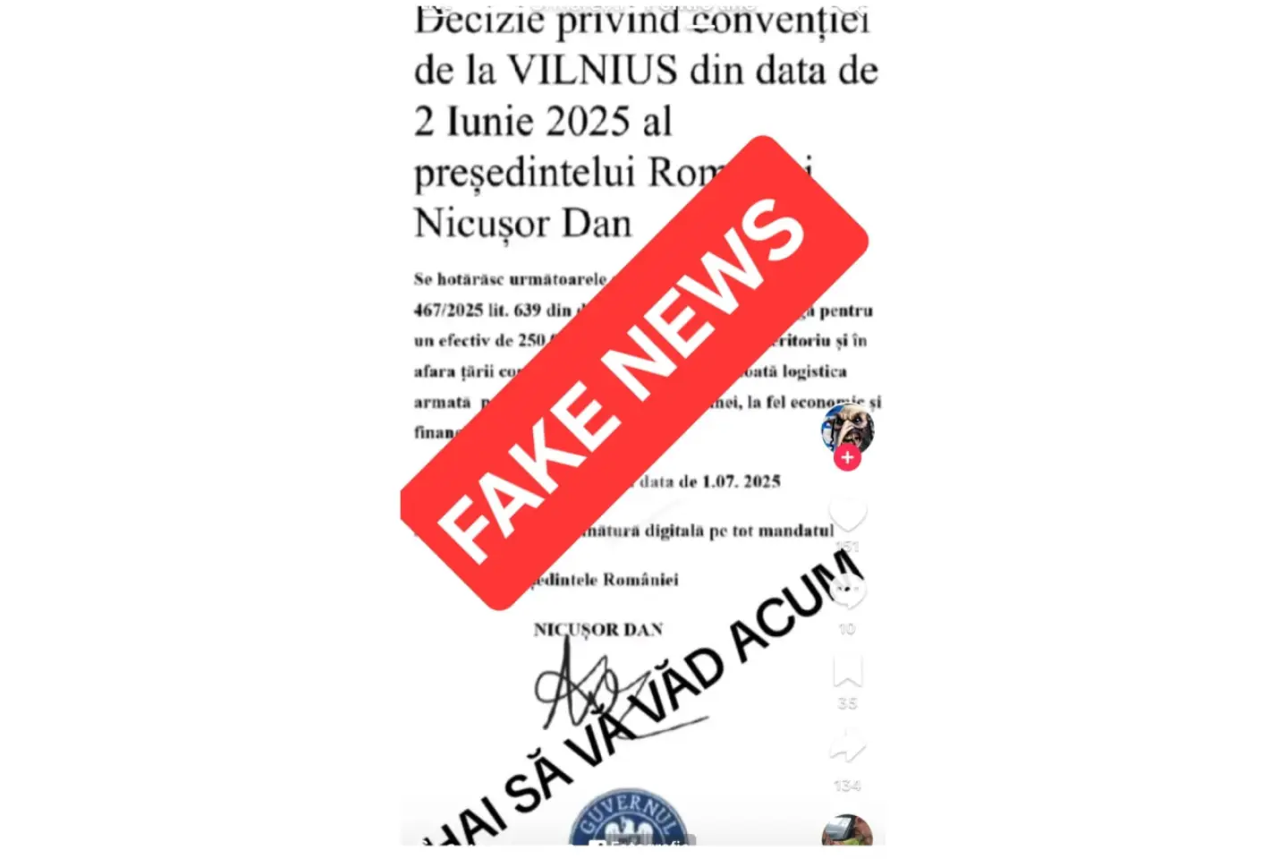 Tentativă de manipulare, semnalată de MAI