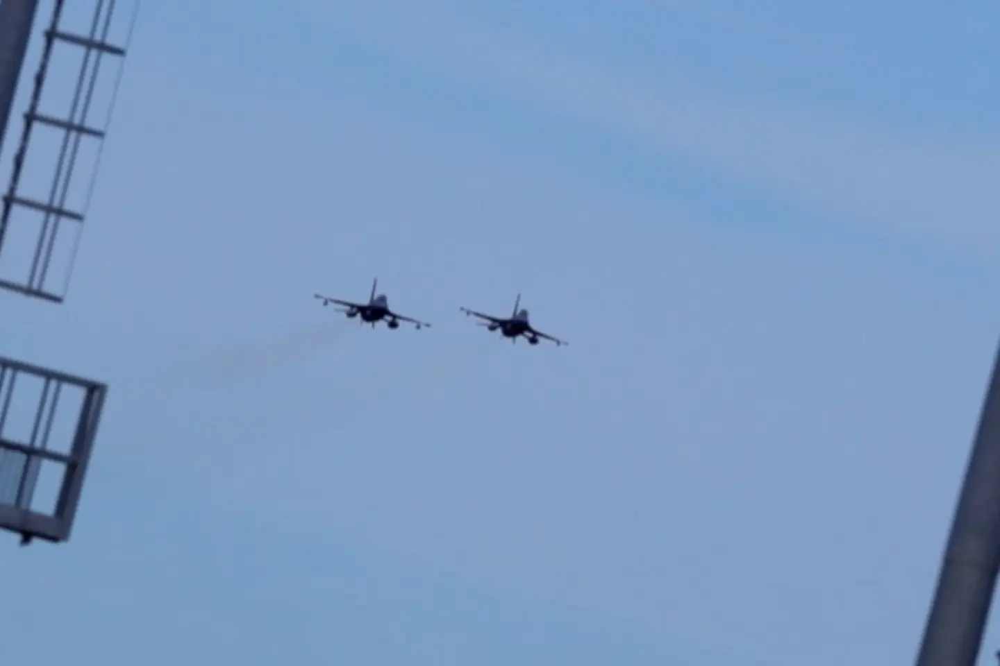 Aeronave F-16 au supravegheat spațiul aerian al României, în timpul unui atac rus asupra Ucrainei