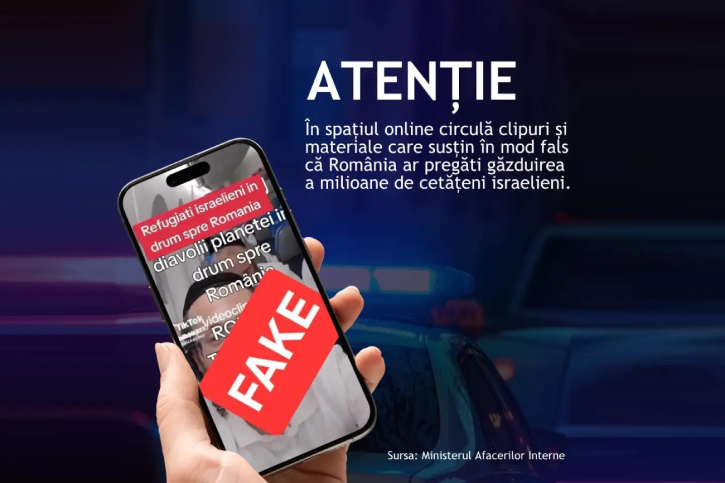 DNSC: Informații false privind găzduirea de către România a milioane de evrei