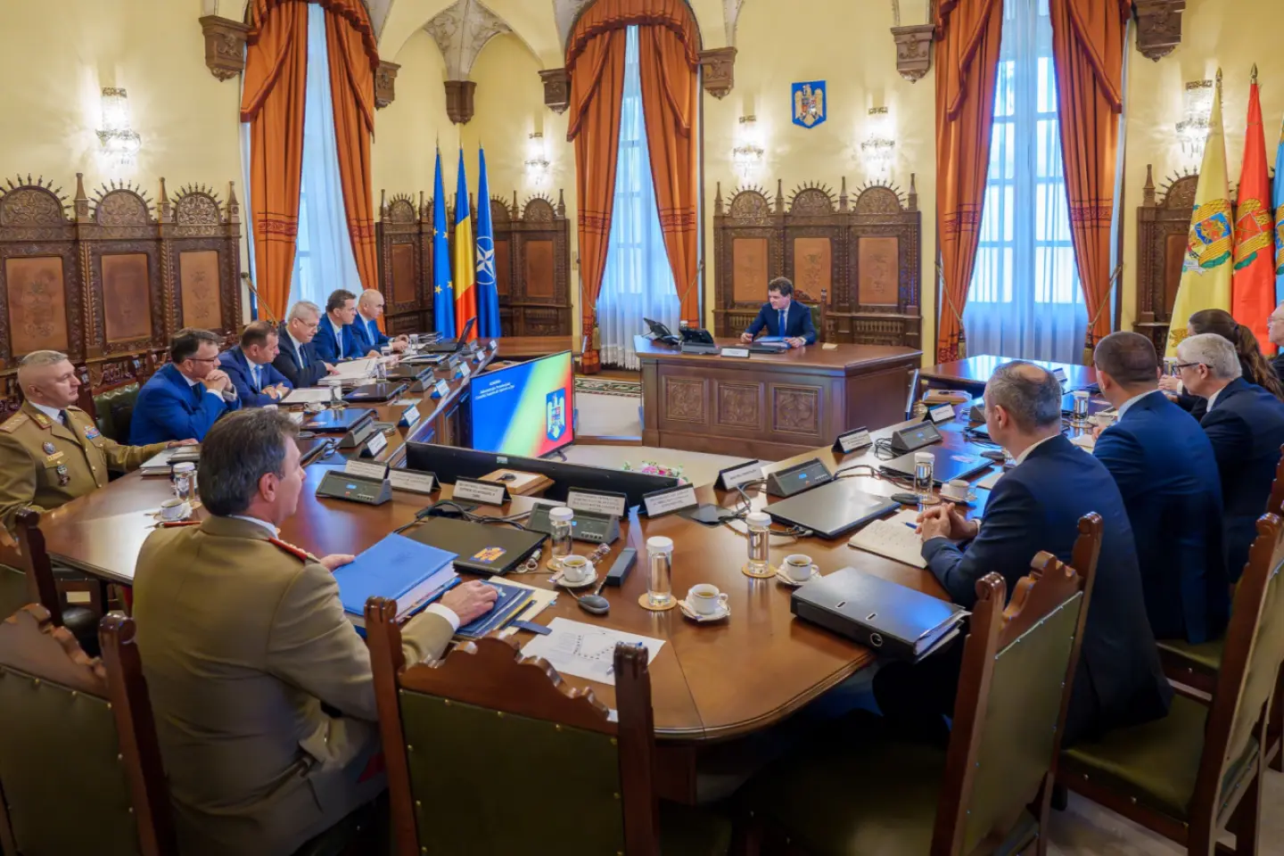 Prima şedinţă a CSAT condusă de preşedintele Nicuşor Dan
