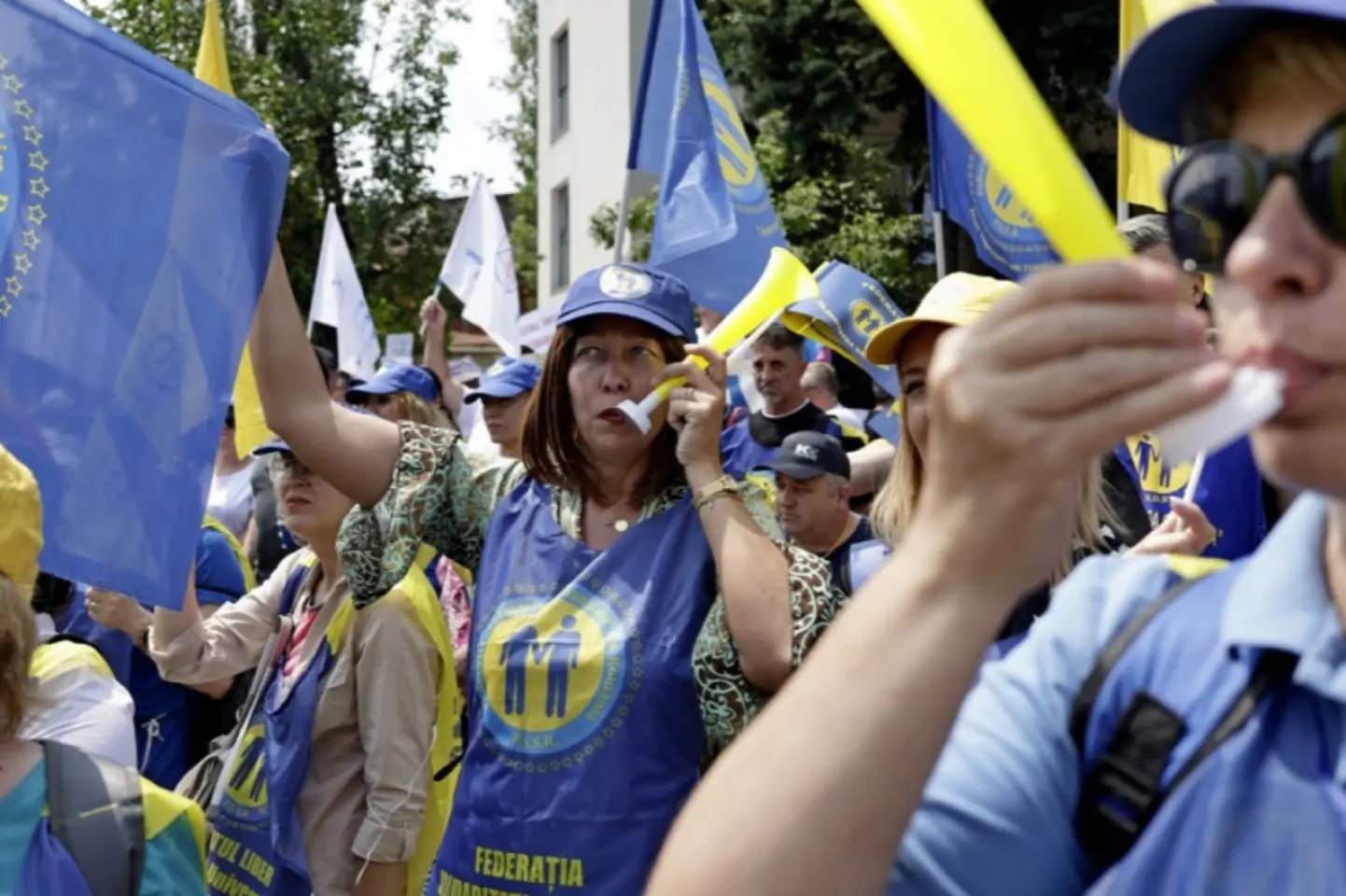 Noi proteste ale sindicaliștilor față de măsurile guvernamentale de austeritate