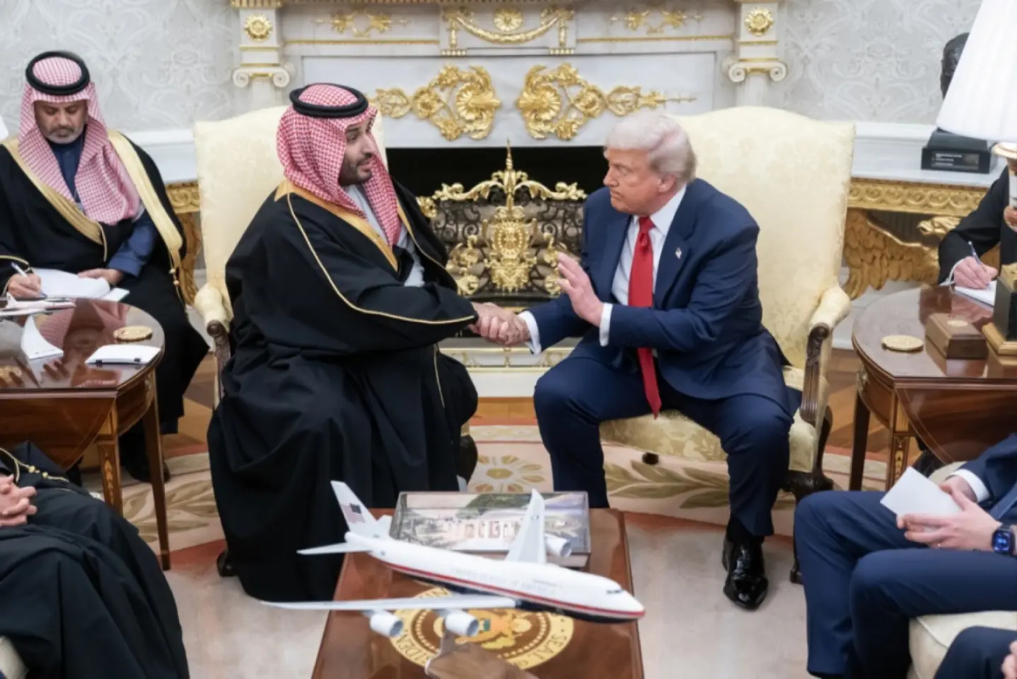 Prințul moștenitor al Arabiei Saudite promite SUA investiții de un trilion de dolari