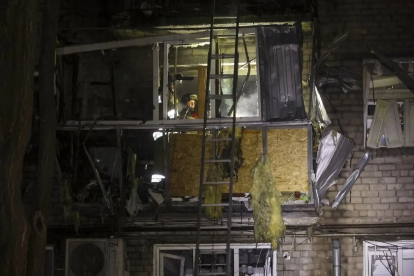 Blocuri avariate la Zaporojie de un atac rusesc cu drone