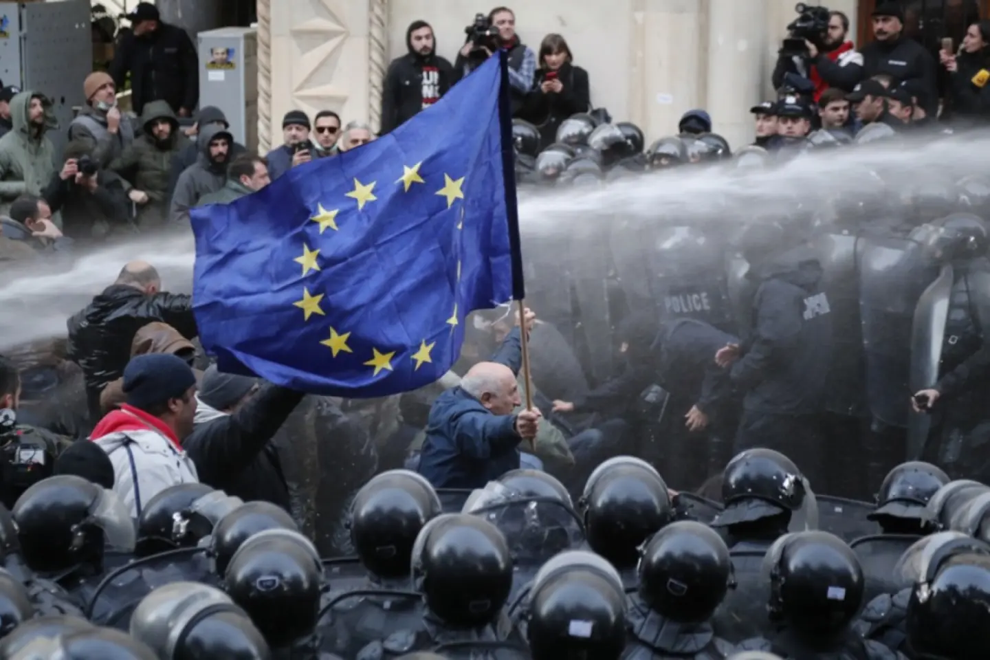 The Georgian government cries foul following allegations it used chemical weapons