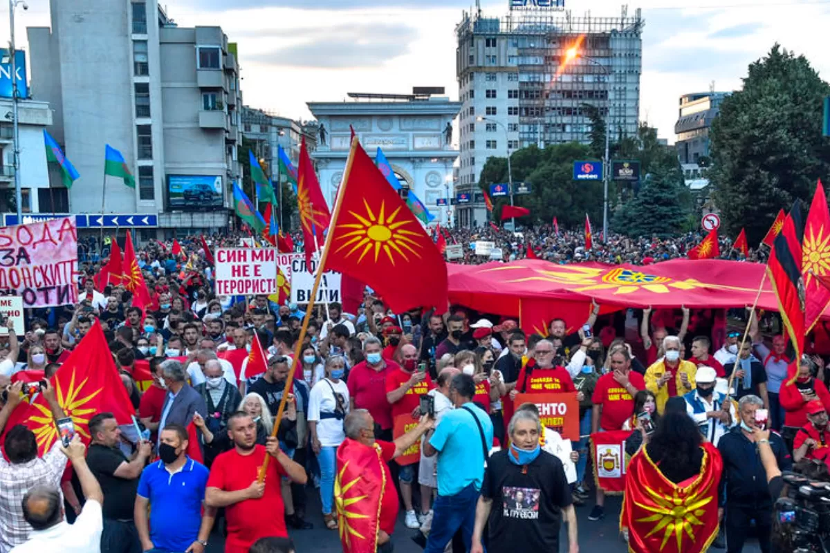 NORTH MACEDONIA POLITIC PROTEST