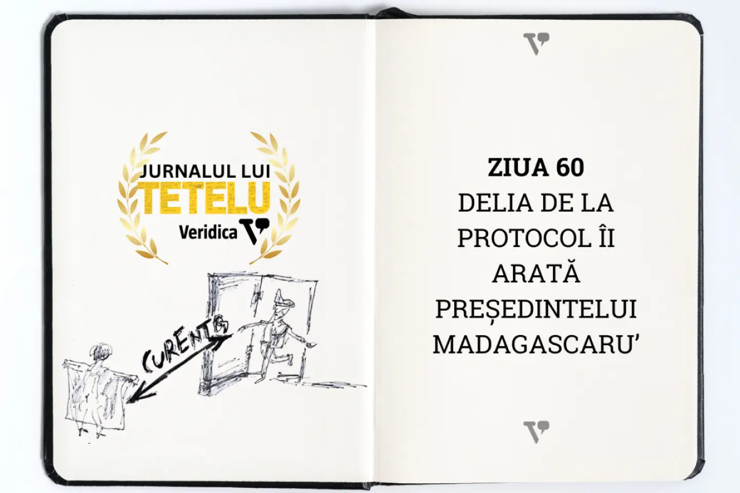 Delia de la Protocol îi arată președintelui Madagascaru’