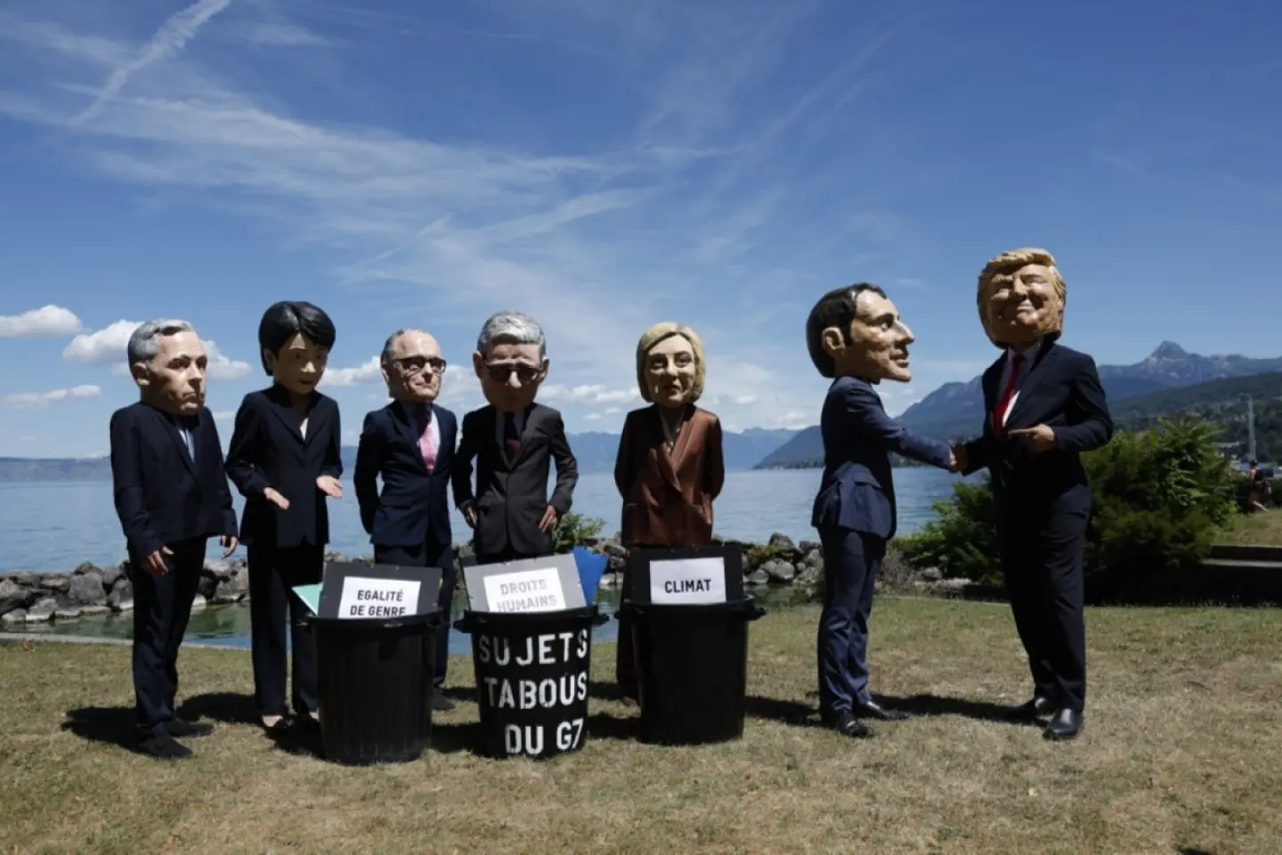 Proteste înainte de summitul G7
