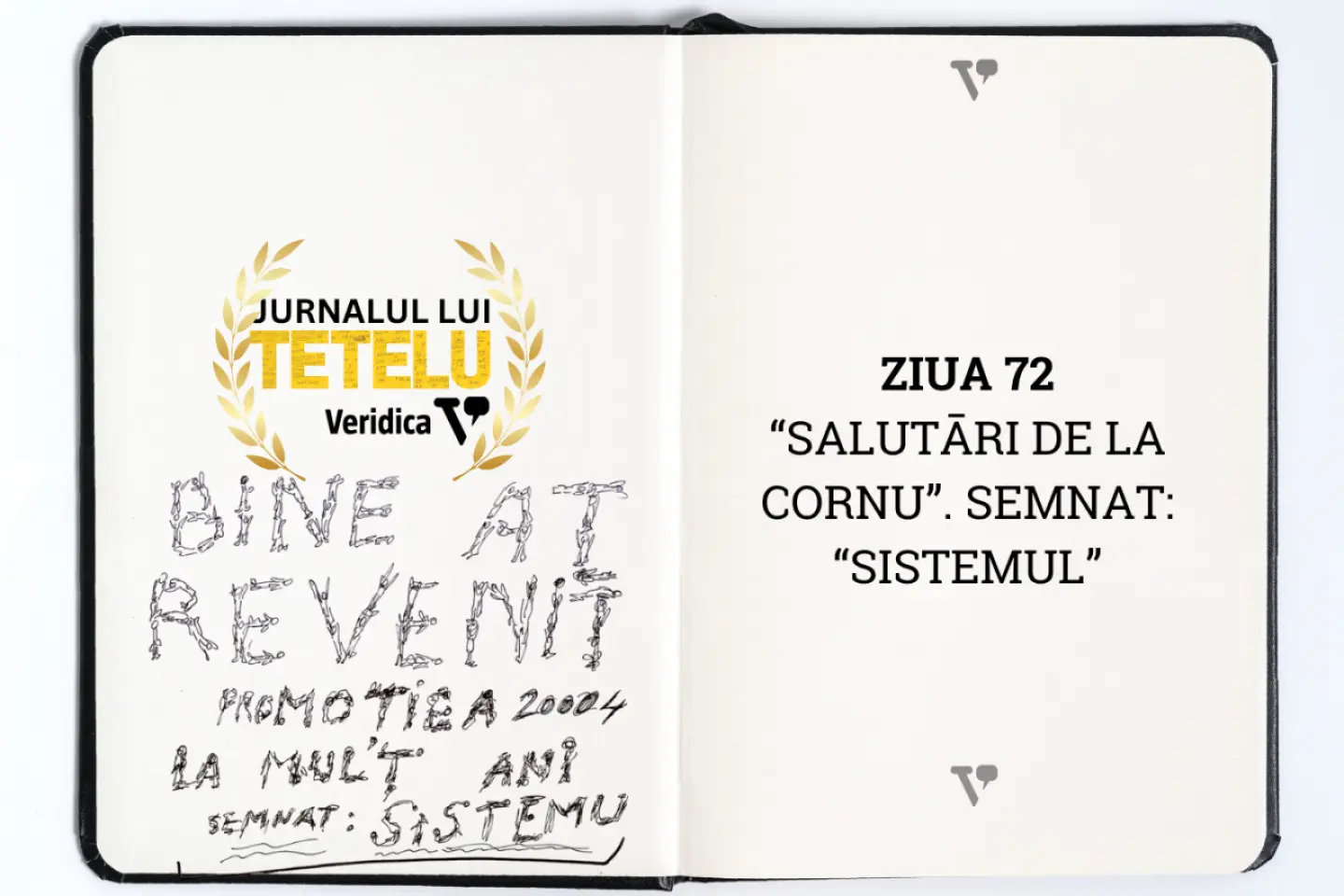 “Salutări de la Cornu”. Semnat: 