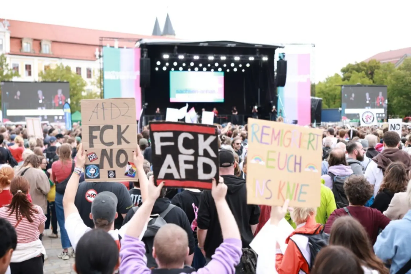 Demonstrație de susținere a democrației în Germania
