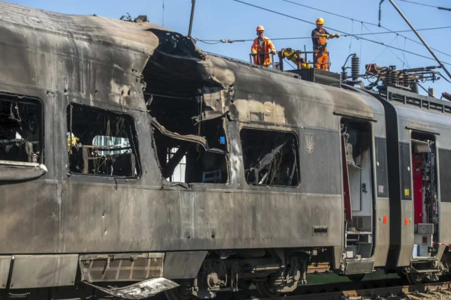Un tren în care călătoreau mai mulți oficiali europeni a fost lovit de o dronă în apropierea graniței polono-ucrainene