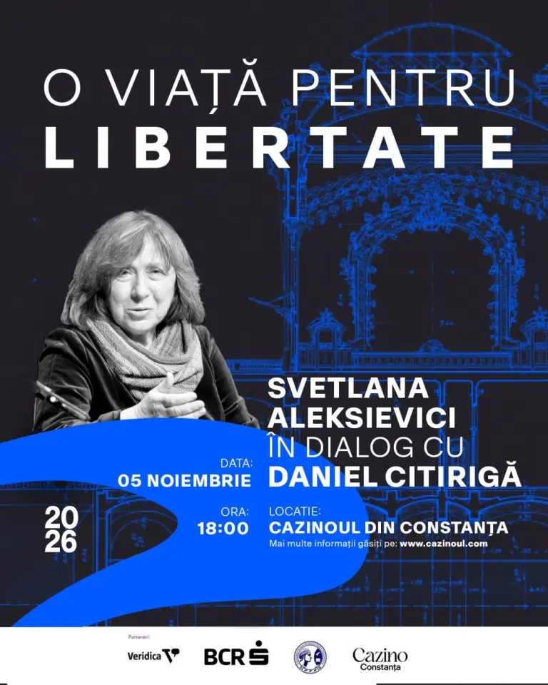 Svetlana Aleksievici, câștigătoare a Premiului Nobel pentru Literatură, în dialog cu Daniel Citirigă la Constanța