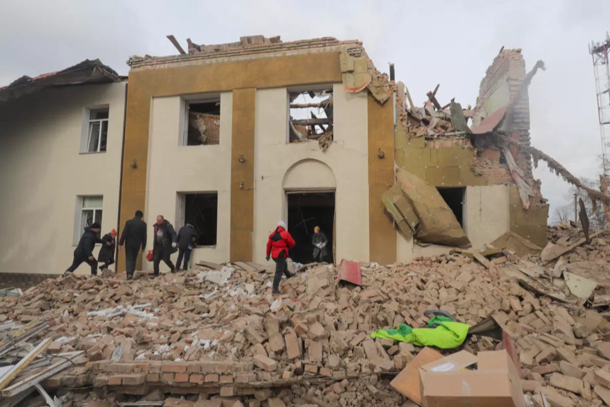 Aftermath of a shelling on the city of Byshiv near Kiev (Kyiv), Ukraine, 04 March 2022. 