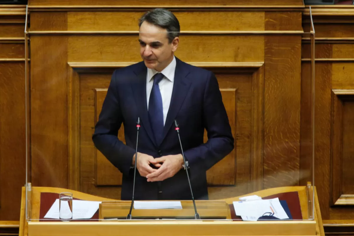 Greek Prime Minister Kyriakos Mitsotakis