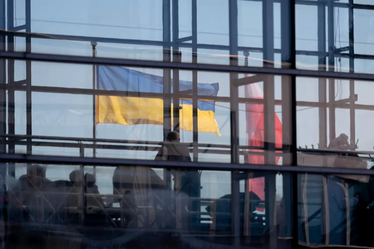A temporary point for war refugees from Ukraine in Poznan