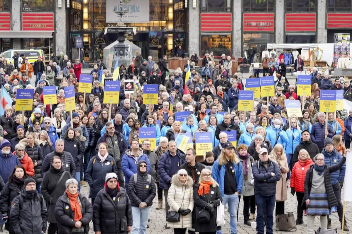 Object Name: NORWAY PROTEST UKRAINE RUSSIA CONFLICT