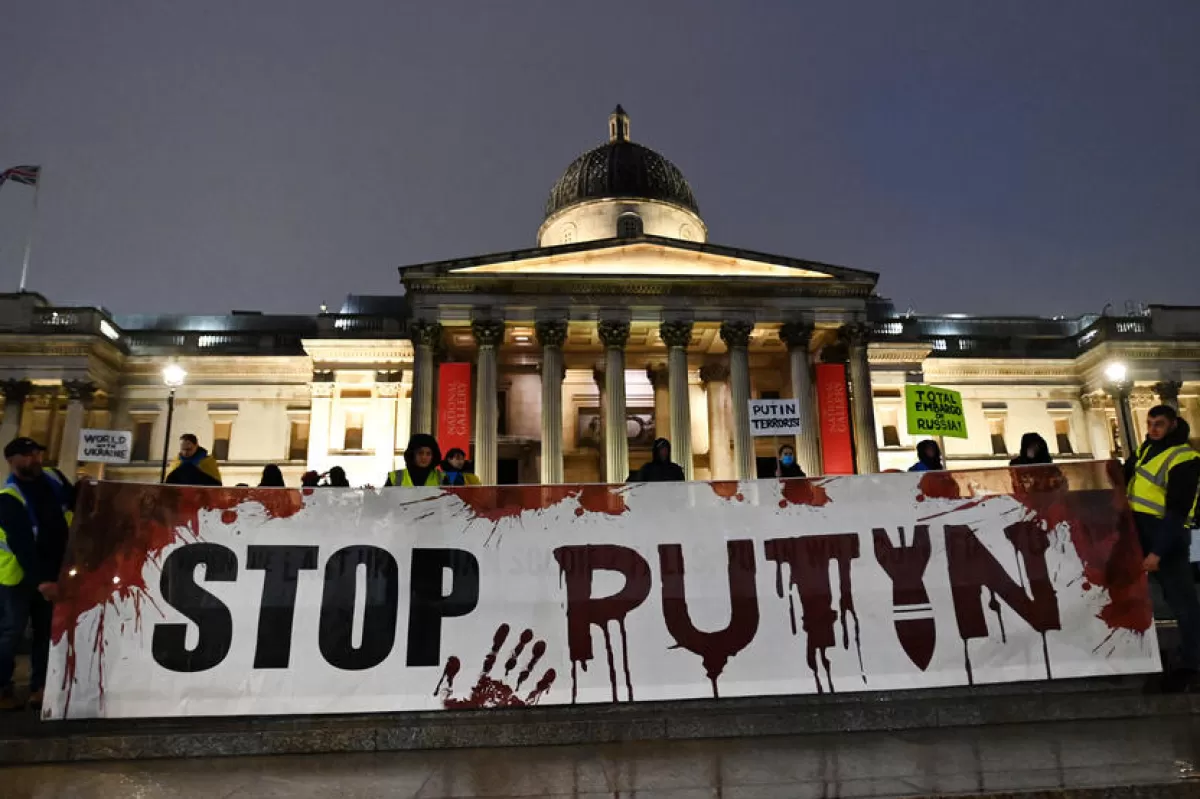 Object Name: BRITAIN UKRAINE RUSSIA CRISIS PROTESTS