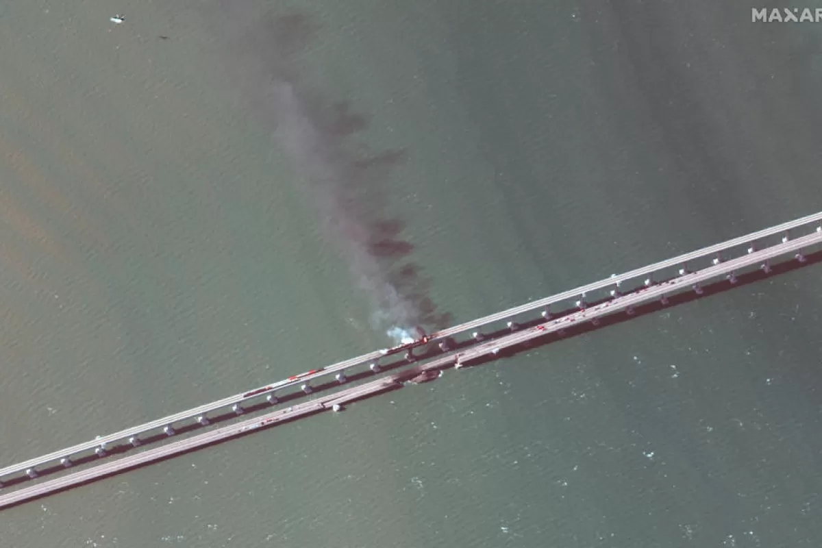 Object Name: UKRAINE CRIMEA BRIDGE FIRE