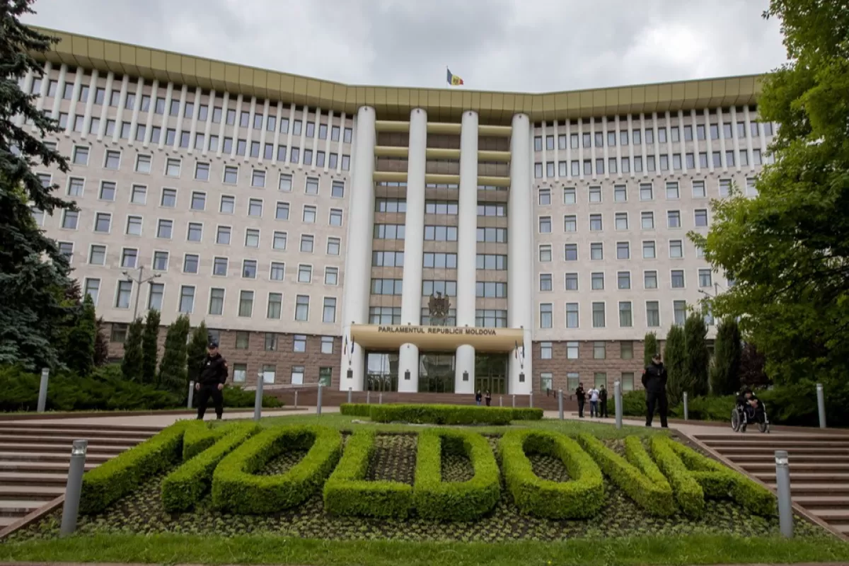 Supporters of Igor Dodon and socialist party protest