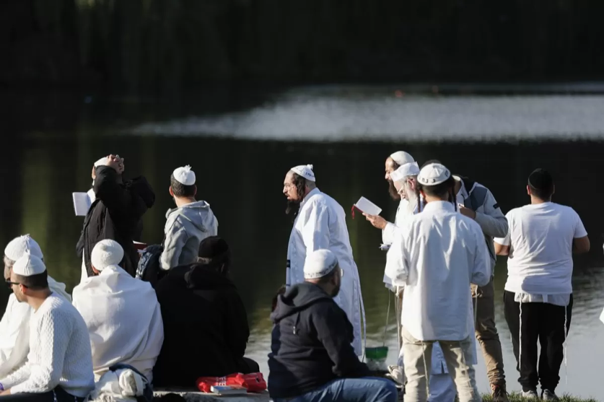 Orthodox Jewish pilgrims celebrate Rosh Hashanah In Uman