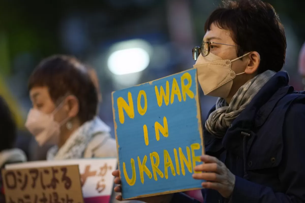 Rally against Russia's invasion of Ukraine in Tokyo