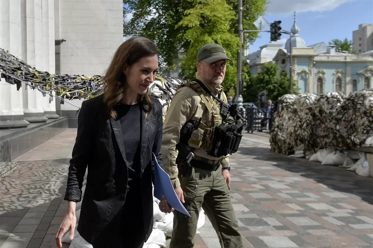 Finnish Prime Minister Marin visits Ukraine