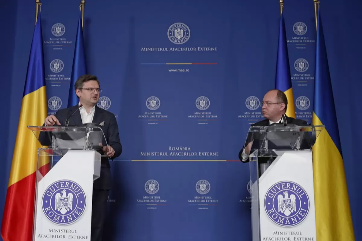 Ukrainian FM Kuleba in Bucharest