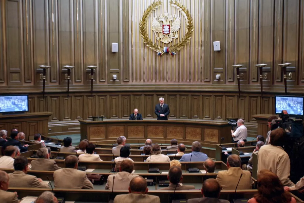 Vladimir Putin attends opening of new Supreme Court Building
