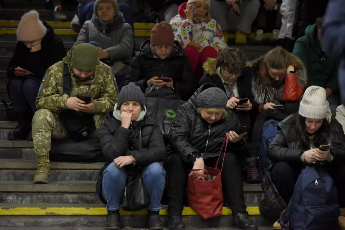 Kyiv residents shelter in metro stations as Russian missile strikes target major cities across Ukraine