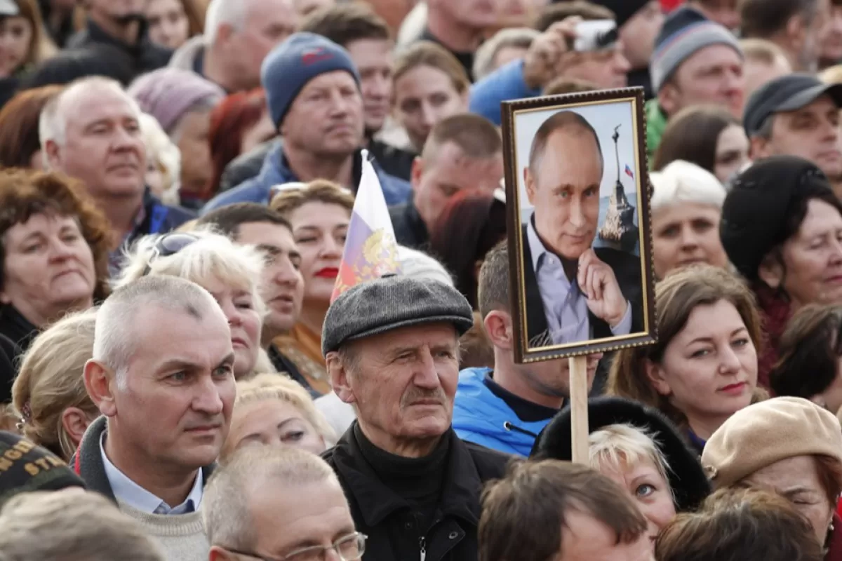 Russian President Vladimir Putin visits Crimea