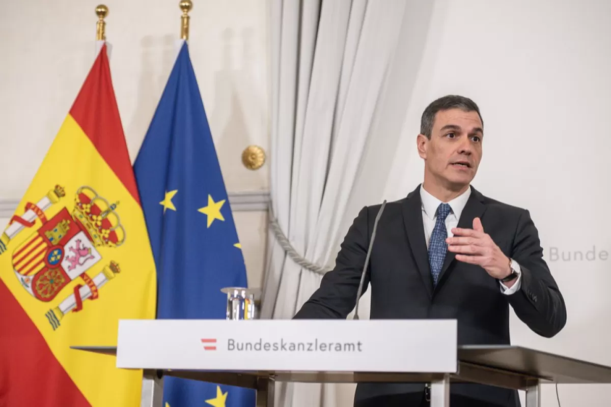 Spanish Prime Minister Pedro Sanchez visits Vienna