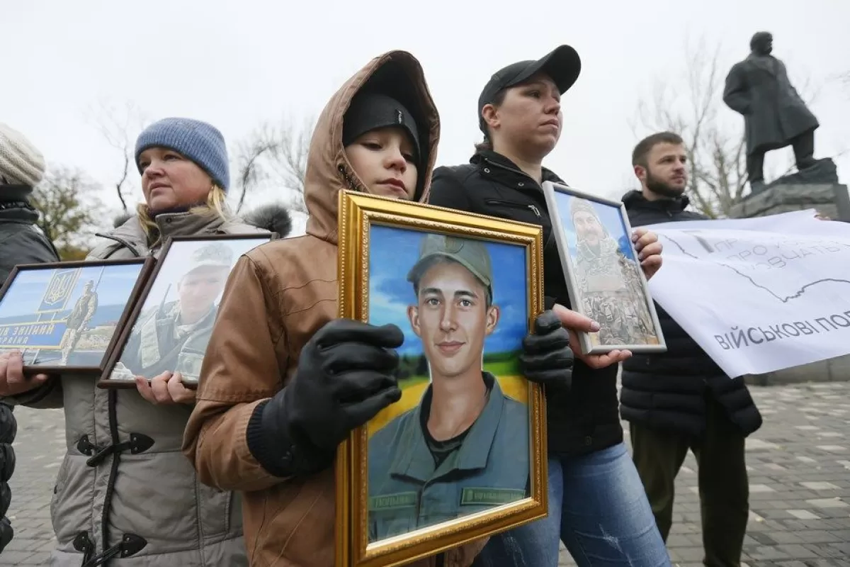Rally calling for the release of Azovstal defenders and other Ukrainian prisoners of war in Odesa