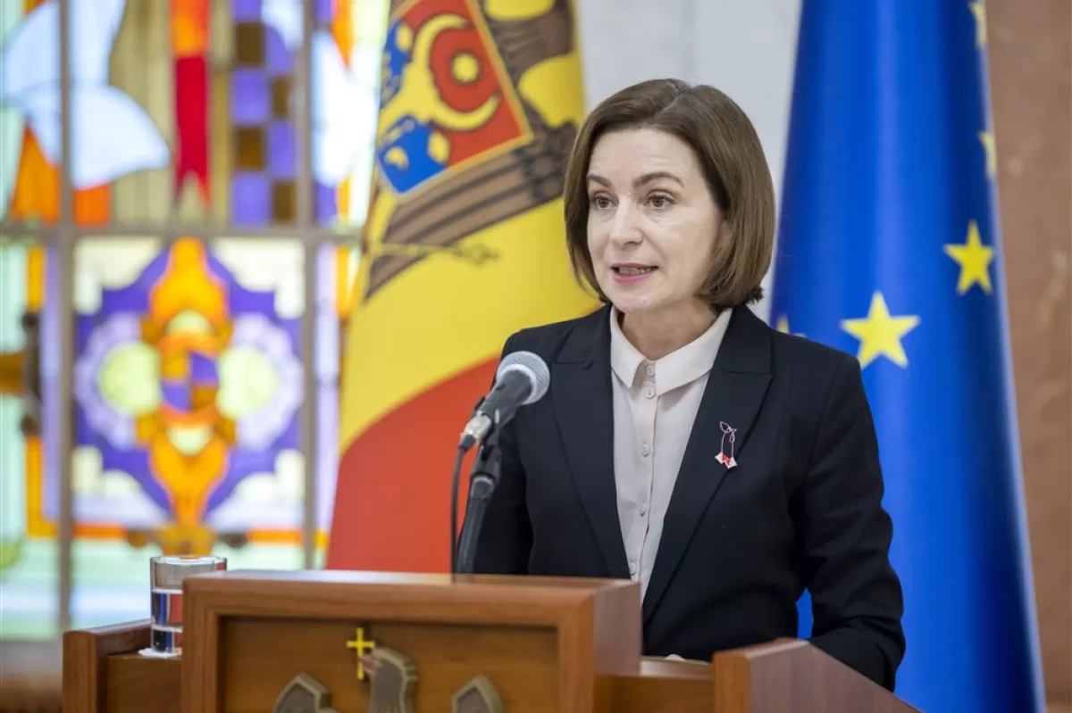 Moldova's President delivers remarks about national security