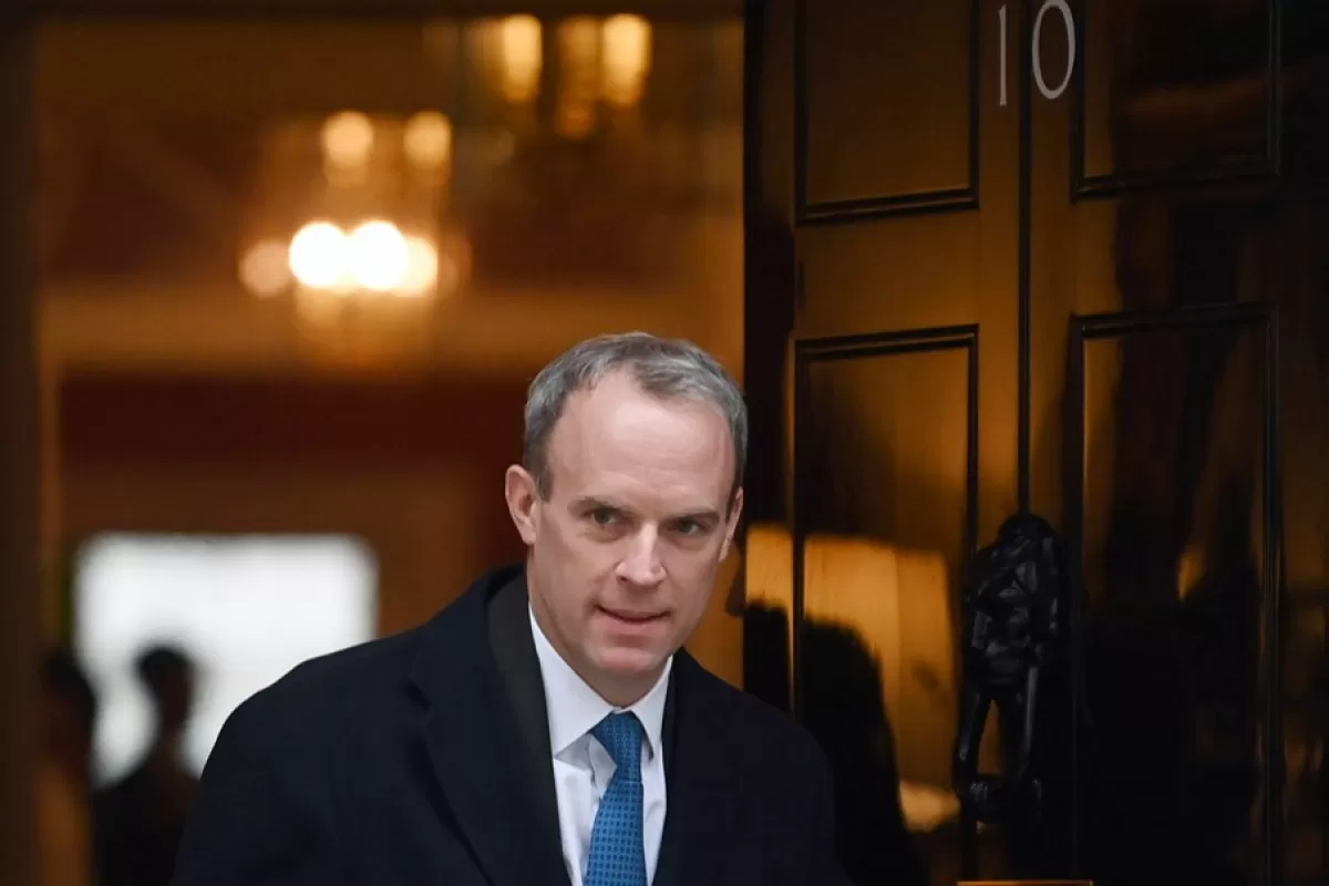Britain's Deputy Prime Minister Dominic Raab resigns