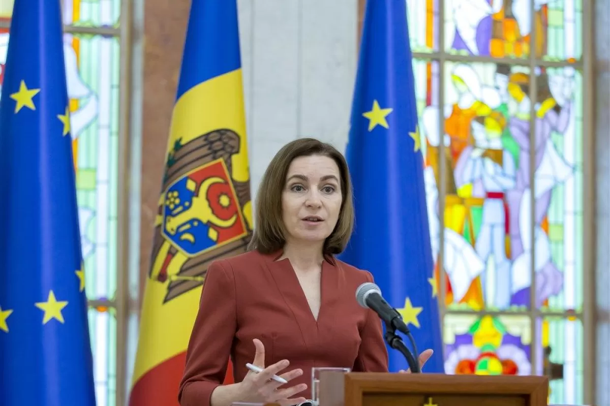 Moldova's President Sandu holds press conference about the second summit of the European Political Community