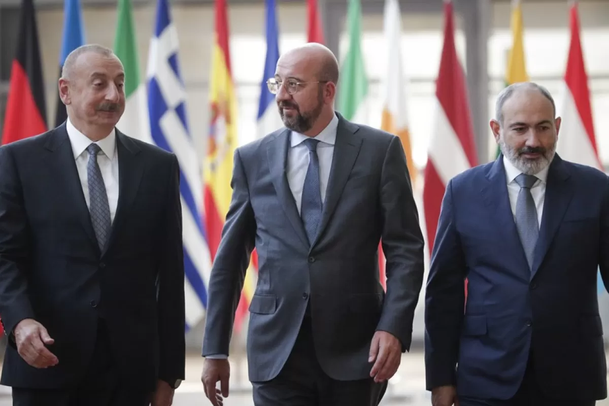 Azebaijan, Amernia leaders in Brussels for Nagorno-Karabakh talks