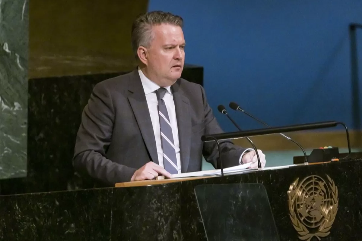 Ukraine's Ambassador to the United Nations Sergiy Kyslytsya speaks during a U.N. General Assembly meeting on Russia's invasion of Ukraine at United Nations Headquarters in New York, New York, USA, 14 November 2022.