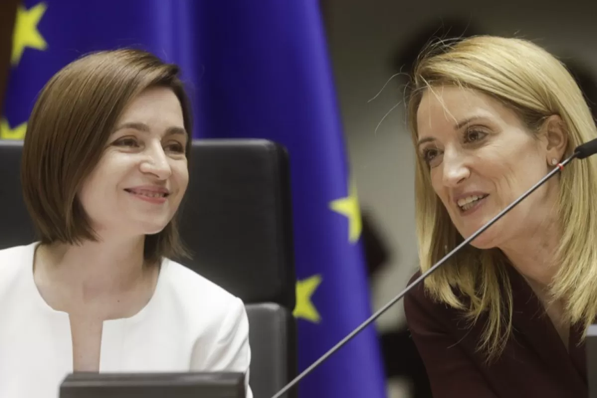 Moldovan President Maia Sandu at EU Parliament